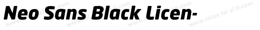 Neo Sans Black Licen字体转换